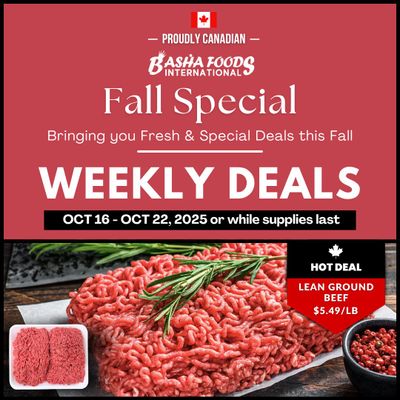 Basha Foods International Flyer October 16 to 22