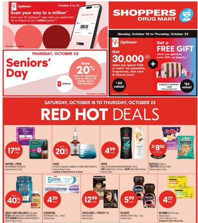 Shoppers Drug Mart Canada: 20x The Points October 17th & 18th, or 25x The Points With A PC Financial Card