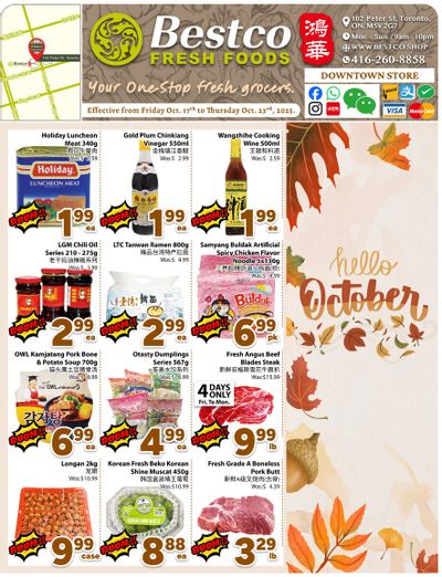 BestCo Food Mart (Downtown Toronto) Flyer October 17 to 23