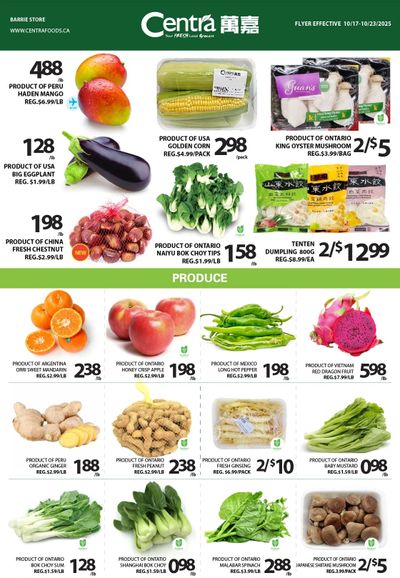 Centra Foods (Barrie) Flyer October 17 to 23