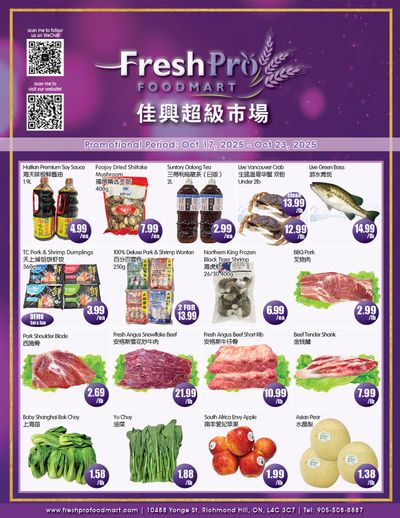 FreshPro Foodmart (Richmond Hill) Flyer October 17 to 23