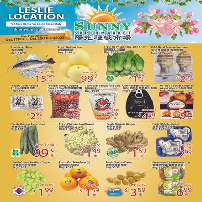 Sunny Supermarket (Leslie) Flyer October 17 to 23