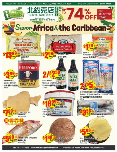 Btrust Supermarket (North York) Flyer October 17 to 23
