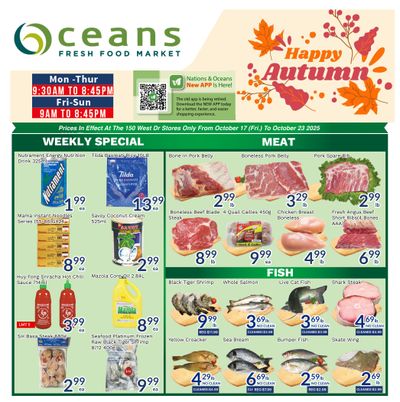Oceans Fresh Food Market (Brampton) Flyer October 17 to 23
