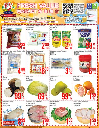 Fresh Value (Scarborough) Flyer October 17 to 23