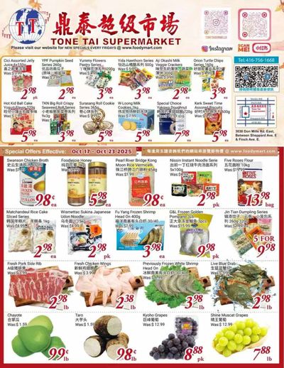 Tone Tai Supermarket Flyer October 17 to 23