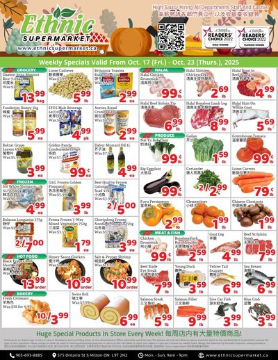 Ethnic Supermarket (Milton) Flyer October 17 to 23