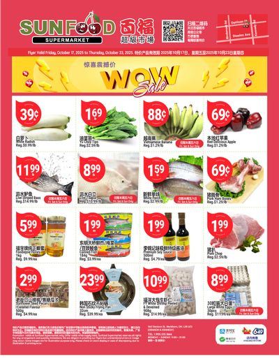 Sunfood Supermarket Flyer October 17 to 23