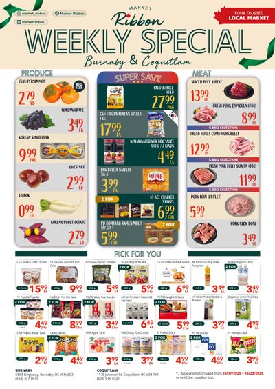 Market Ribbon Flyer October 17 to 23
