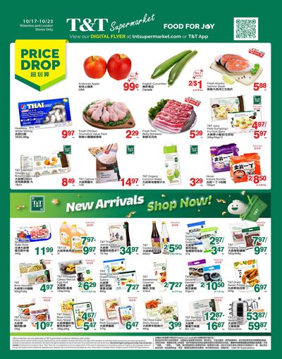 T&T Supermarket (London & Waterloo) Flyer October 17 to 23
