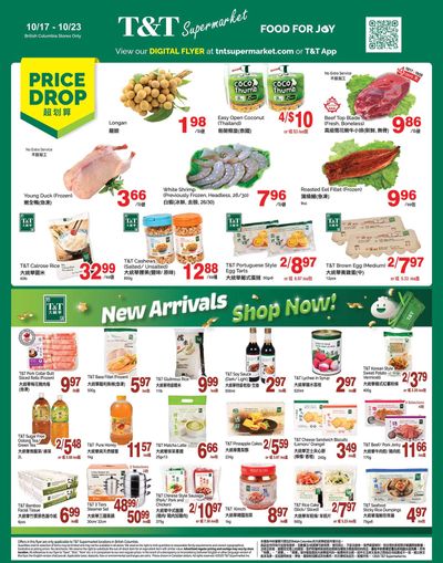 T&T Supermarket (BC) Flyer October 17 to 23