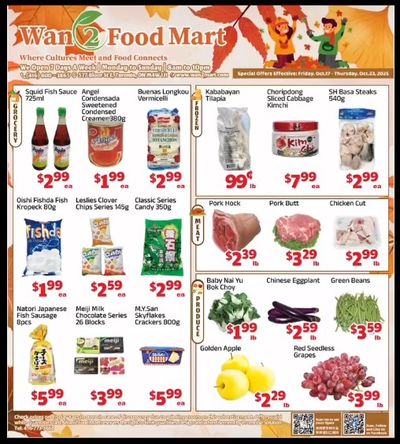 Wan 2 Food Mart Flyer October 17 to 23