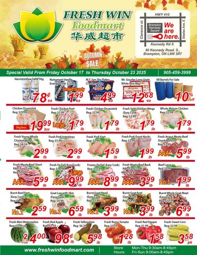 Fresh Win Foodmart Flyer October 17 to 23