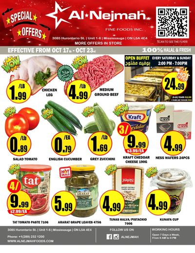 Alnejmah Fine Foods Inc. Flyer October 17 to 23