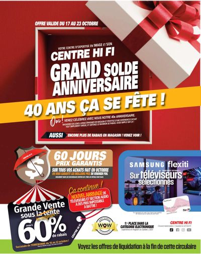 Centre Hi-Fi Flyer October 17 to 23