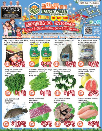 Ranch Fresh Supermarket Flyer October 17 to 23