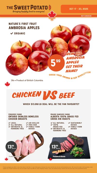 The Sweet Potato Flyer October 17 to 23