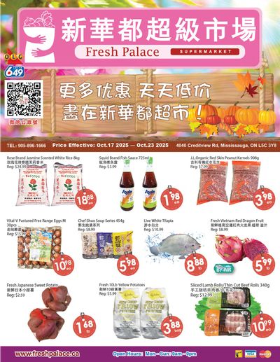 Fresh Palace Supermarket Flyer October 17 to 23