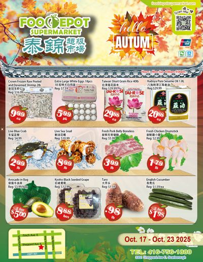 Food Depot Supermarket Flyer October 17 to 23