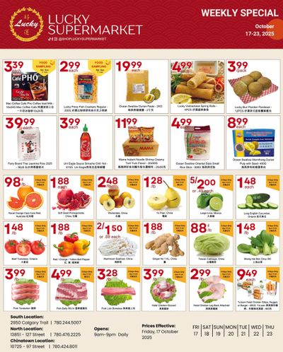 Lucky Supermarket (Edmonton) Flyer October 17 to 23