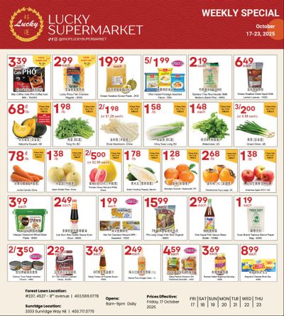 Lucky Supermarket (Calgary) Flyer October 17 to 23