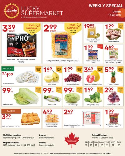 Lucky Supermarket (Winnipeg) Flyer October 17 to 23
