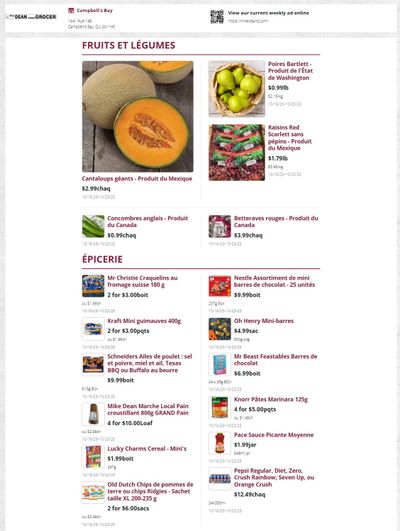 Mike Dean Local Grocer Flyer October 16 to 23