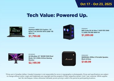 Canada Computers Flyer October 17 to 23