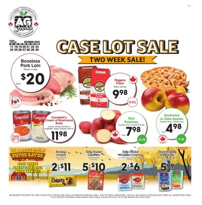 AG Foods Flyer October 17 to 30