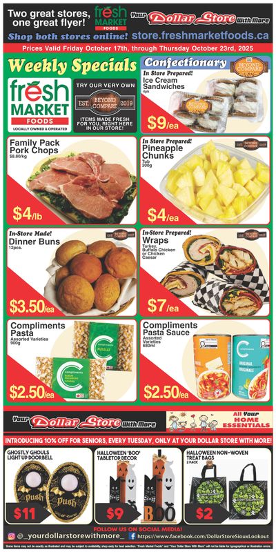 Fresh Market Foods Flyer October 17 to 23