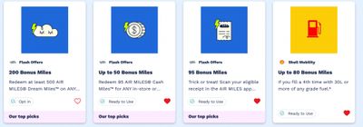 Air Miles Canada Flash Offers: Get 95 Bonus Air Miles When You Upload an Eligible Receipt