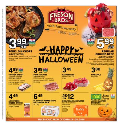 Freson Bros. Flyer October 24 to 30