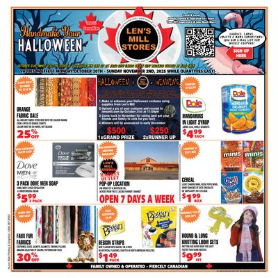 Len's Mill Stores Flyer October 20 to November 2