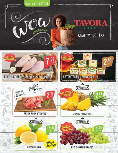 Tavora Foods Flyer October 20 to 26