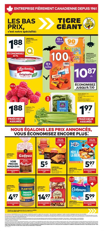 Tigre Géant Flyer October 22 to 28