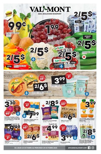 Val-Mont Flyer October 23 to 29