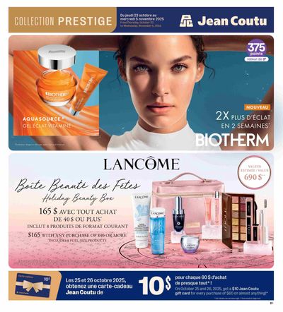 Jean Coutu Prestige Beauty Collection Flyer October 23 to November 5