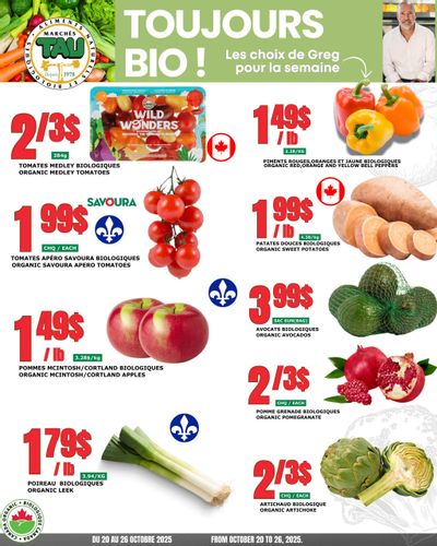 Marches Tau Produce Flyer October 20 to 26