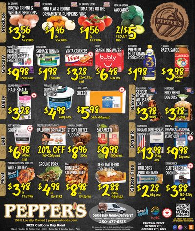 Pepper's Foods Flyer October 21 to 27