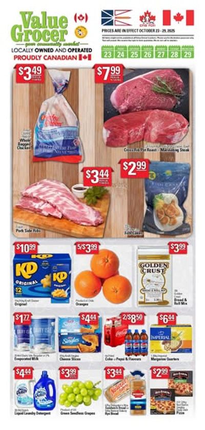 Value Grocer Flyer October 23 to 29