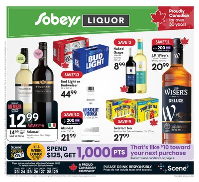 Sobeys (SK) SWCB Flyer October 23 to 29
