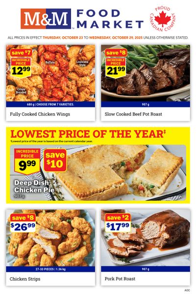 M&M Food Market (Atlantic, ON & West) Flyer October 23 to 29