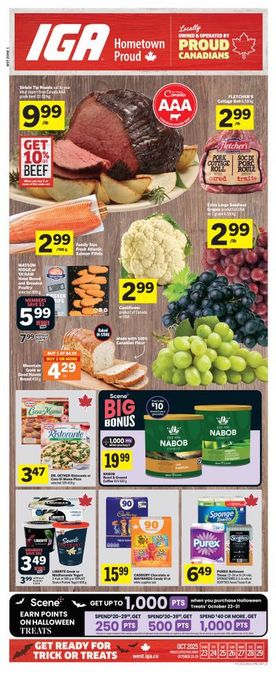 IGA (West) Flyer October 23 to 29
