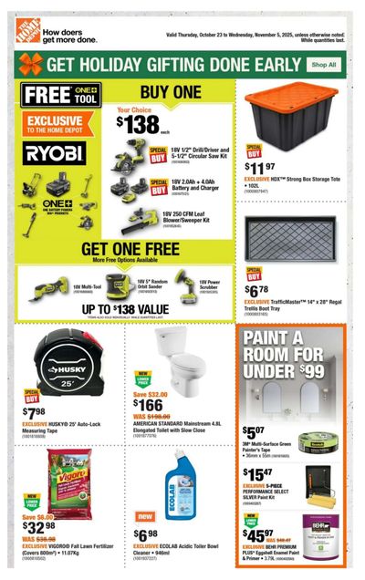 Home Depot (BC) Flyer October 23 to November 5