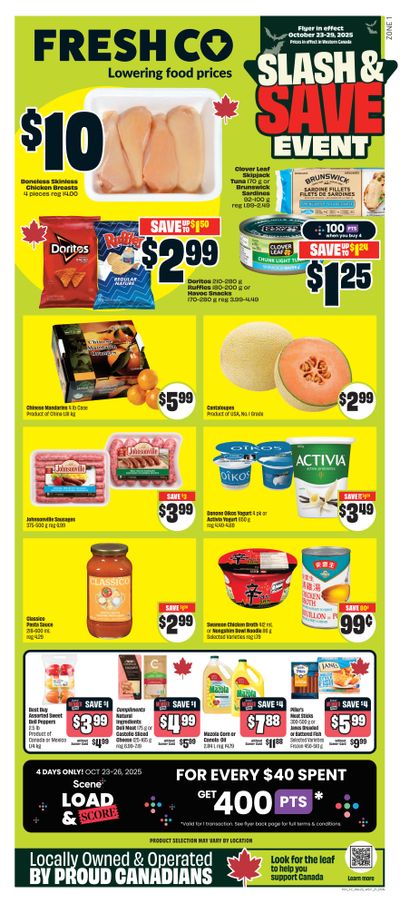 FreshCo (West) Flyer October 23 to 29