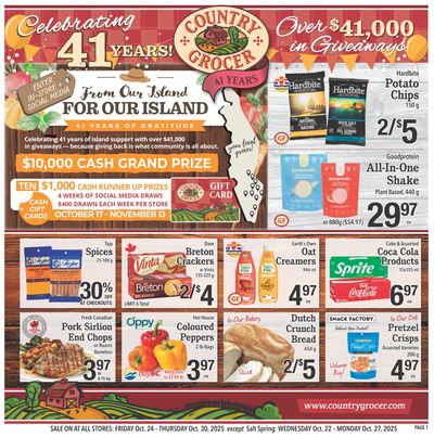 Country Grocer Flyer October 24 to 30