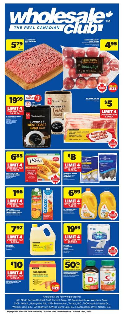 Real Canadian Wholesale Club Flyer October 23 to 29