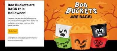 McDonald’s Canada Halloween Offers: Happy Meal Boo Buckets are Back!