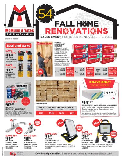 McMunn & Yates Building Supplies Flyer October 23 to November 5