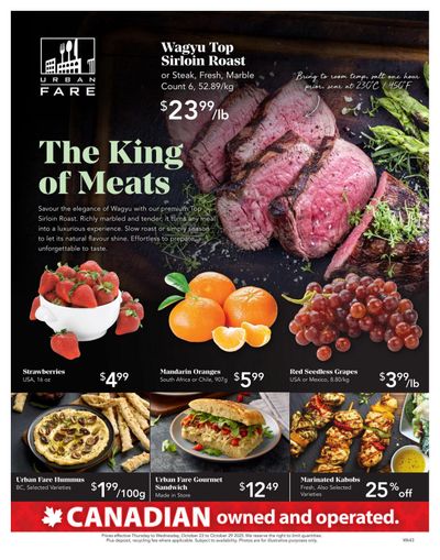 Urban Fare Flyer October 23 to 29
